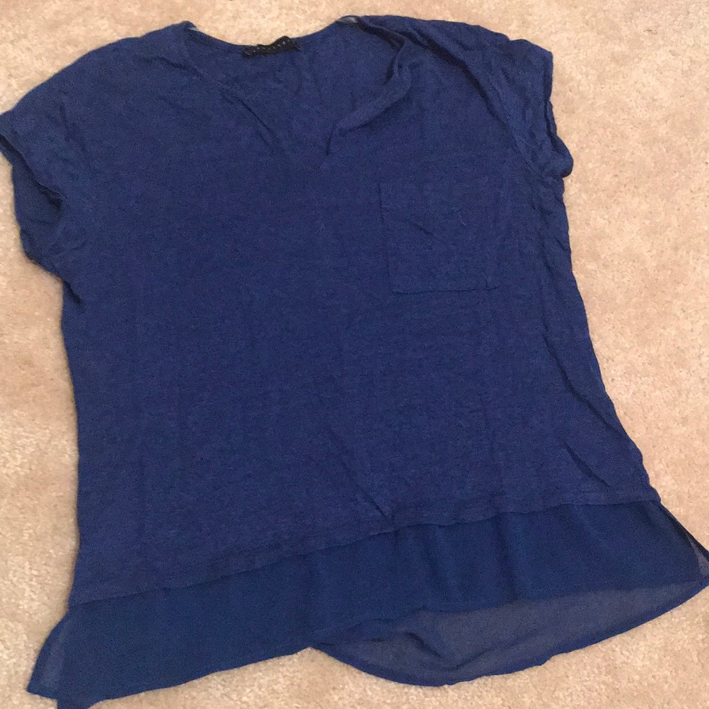 Royal Blue Sanctuary brand Tshirt w/ Mesh detail